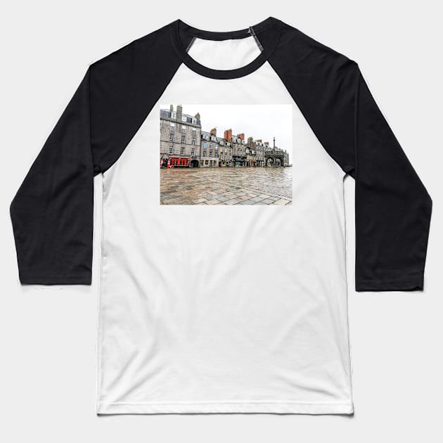 Aberdeen Castlegate view Baseball T-Shirt by TDArtShop